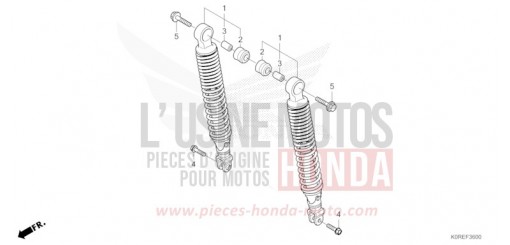 COUSSIN ARRIERE SH125ADT de 2026